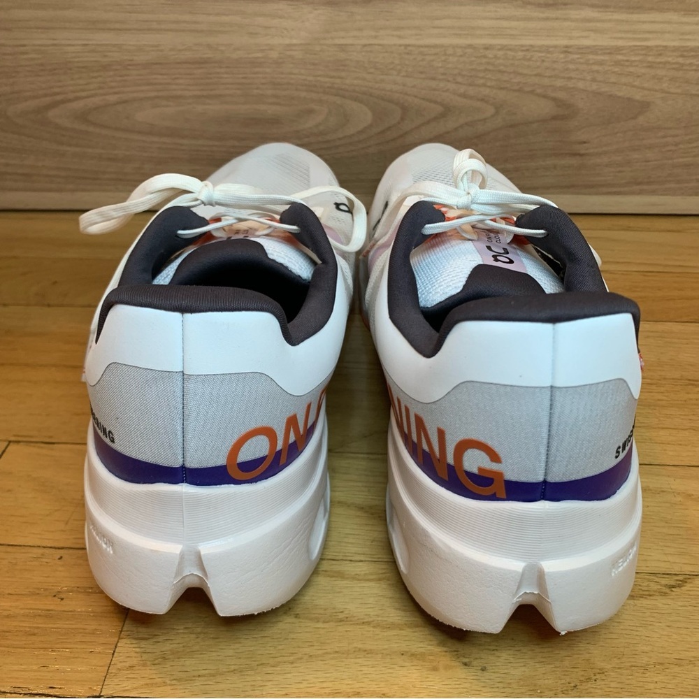 On Running Cloudsurfer Next Women's Sneakers in White / Flame - Size 12 - Picture 4 of 9
